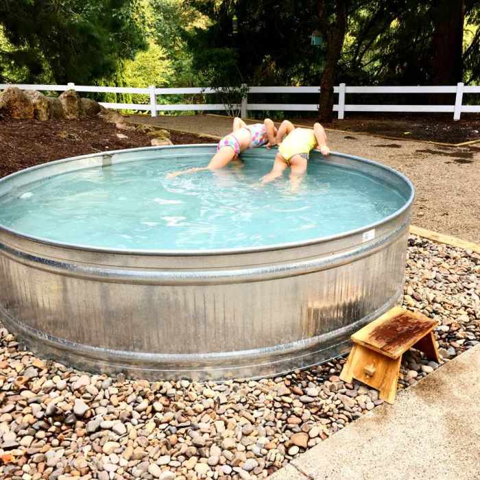 Diy stock tank swimming pool